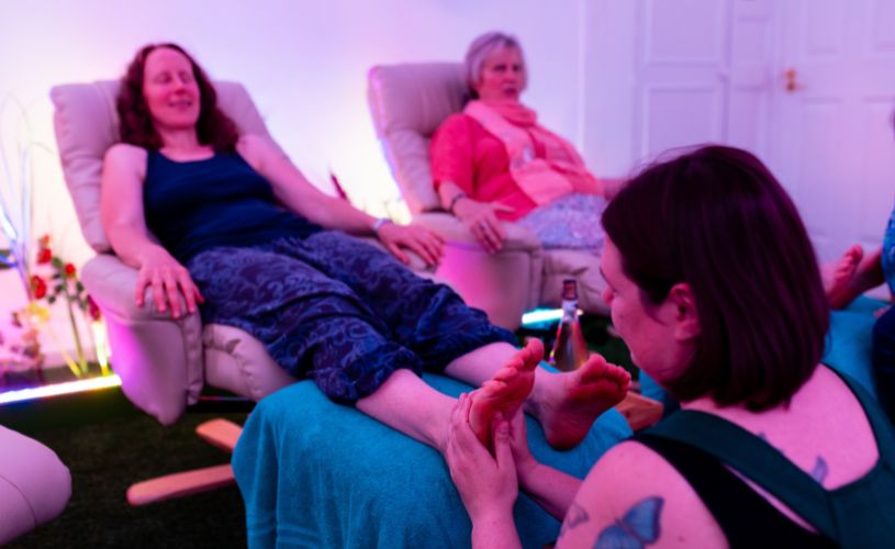 Foot massage at The Soul Spa